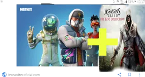 Fortniteand Assassins Creed Crossover Concept PNG image