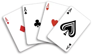 Four Aces Playing Cards PNG image