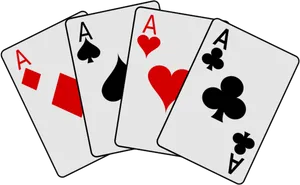Four Aces Playing Cards