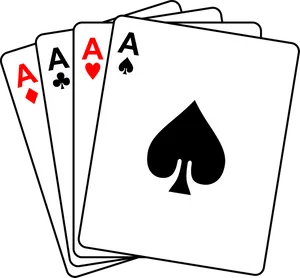 Four Aces Poker Hand PNG image