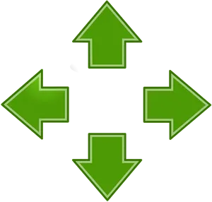 Four Arrow Directions Graphic PNG image