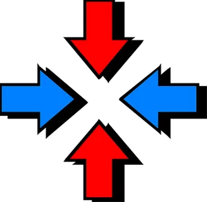 Four Directional Arrows Graphic
