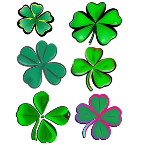 Four Leaf Clover Border PNG Lnb