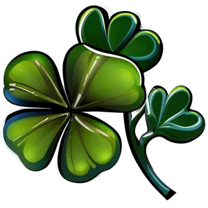 Four Leaf Clover Graphic PNG 05252024