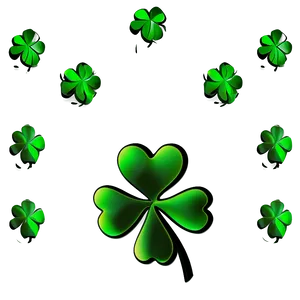 Four Leaf Clover Pattern PNG Fig78