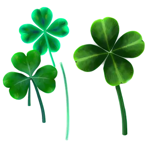 Four Leaf Clover Set PNG Dwv PNG