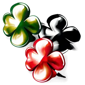Four Leaf Clover Silhouette PNG 05252024