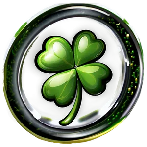 Four Leaf Clover With Dew PNG Vew5