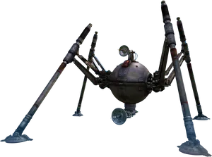 Four Legged Mechanical Droid PNG image