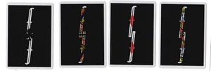 Four Playing Cards Artistic Design
