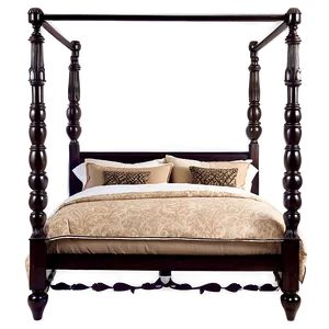 Four Poster Bed Png 06282024 PNG image