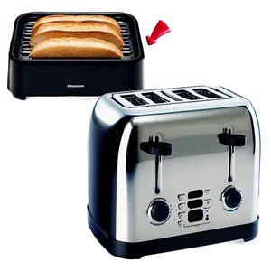 Four Slice Toaster Model Png Bga42 PNG image