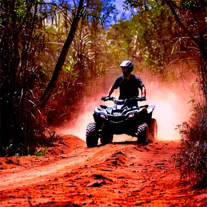 Four Wheeler On A Dusty Trail PNG 55