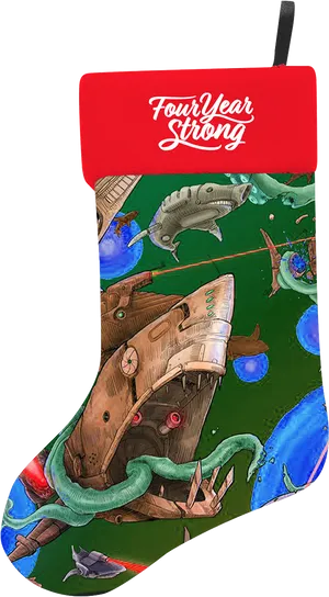 Four Year Strong Surreal Spaceship Artwork PNG