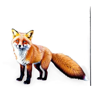 Fox Animal Print Png Mtf38 PNG image