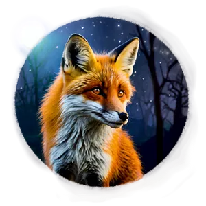 Fox By Moonlight Png Evq71 PNG image