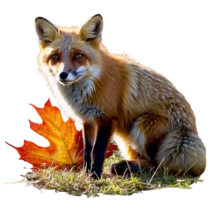 Fox In Autumn Png Yxk25 PNG image