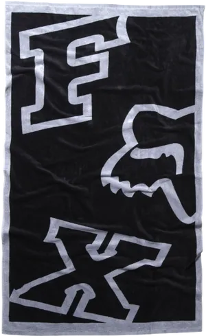 Fox Racing Logo Blackand White Flag PNG image