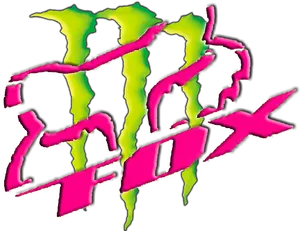 Fox Racing Logo Distorted Colors PNG image