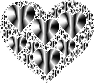 Fractal Hearts Pattern