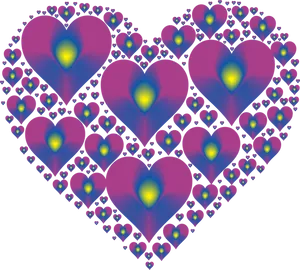 Fractal Hearts Pattern
