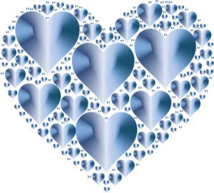 Fractal Hearts Pattern