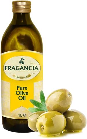 Fragancia Pure Olive Oil Bottle PNG image