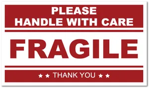 Fragile Handle With Care Label PNG image