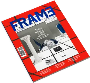 Frame Magazine Cover Design PNG image
