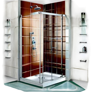 Frameless Shower Door PNG Mwt PNG