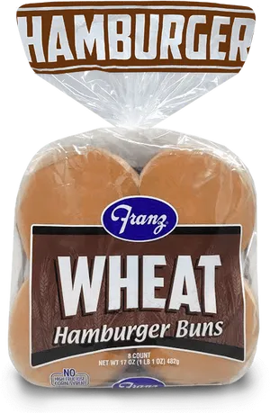 Franz Wheat Hamburger Buns Packaged PNG image