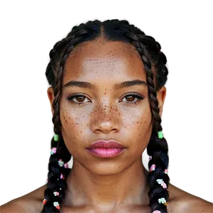 Freckles And Braids Png 06122024 PNG image