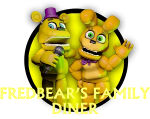 Fredbears Family Diner Animated Characters PNG image