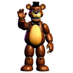 Freddy Fazbear Animated Series Style Png 05252024 PNG image