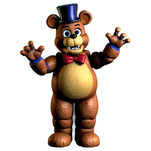 Freddy Fazbear Celebration Pose PNG Sew51 PNG