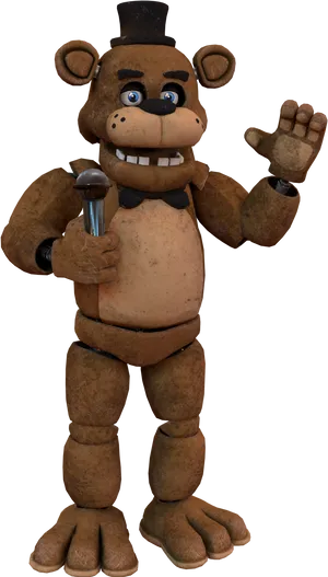 Freddy Fazbear Character Pose PNG image