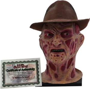 Freddy Krueger Bustwith Certificate