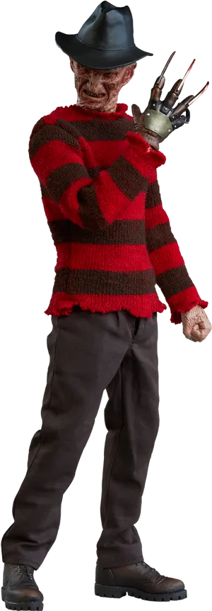 Freddy Krueger Iconic Pose PNG image