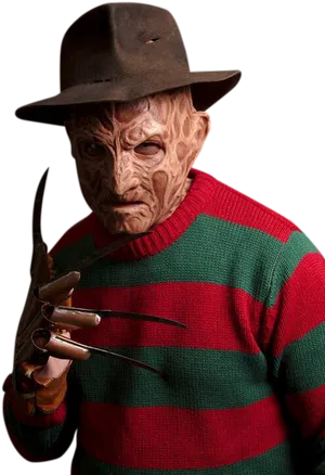 Freddy Krueger Portraitwith Clawed Glove