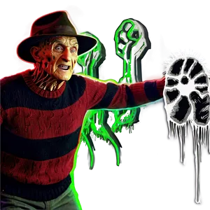 Freddy Krueger With Victims PNG Aex PNG