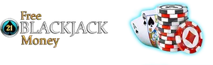Free Blackjack Money Banner PNG image