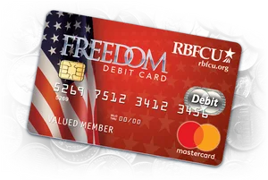 Freedom Debit Card Mastercard PNG image