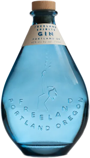 Freeland Spirits Gin Bottle PNG image