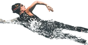 Freestyle Swimmerin Action.png PNG