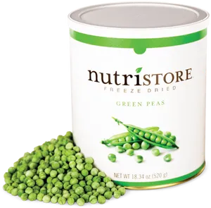 Freeze Dried Green Peas Can PNG image