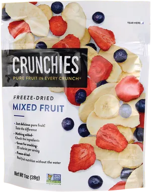 Freeze Dried Mixed Fruit Package PNG image