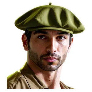 French Beret Cartoon PNG 06132024