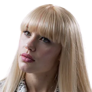French Blonde Bangs PNG 31