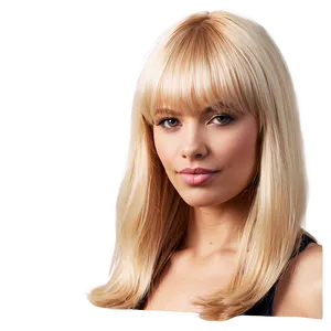 French Blonde Bangs PNG Nsh