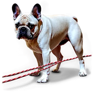 French Bulldog On Leash PNG 06202024